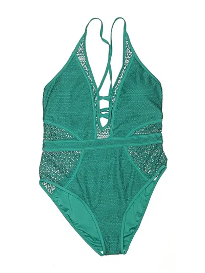 Pre-owned Unbranded One Piece Swimsuit In Green