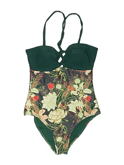 Pre-owned Unbranded One Piece Swimsuit In Green