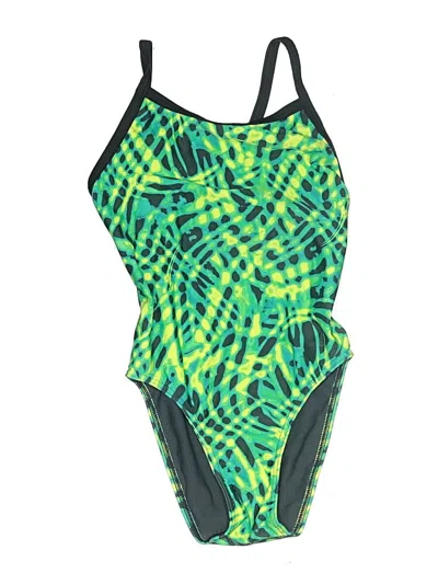 Pre-owned Unbranded Kids' One Piece Swimsuit In Green