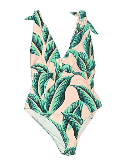 Pre-owned Unbranded One Piece Swimsuit In Green