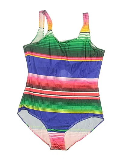 Pre-owned Unbranded One Piece Swimsuit In Green