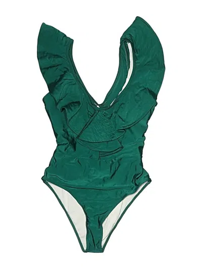 Pre-owned Unbranded One Piece Swimsuit In Green