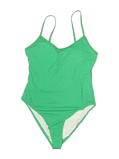 Pre-owned Unbranded One Piece Swimsuit In Green