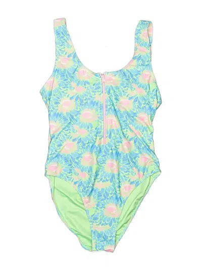 Pre-owned Unbranded One Piece Swimsuit In Green