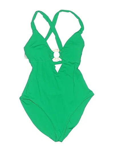 Pre-owned Unbranded One Piece Swimsuit In Green