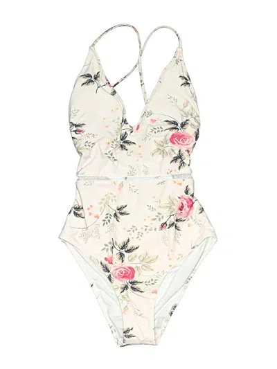 Pre-owned Unbranded One Piece Swimsuit In Ivory