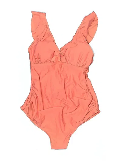 Pre-owned Unbranded One Piece Swimsuit In Orange