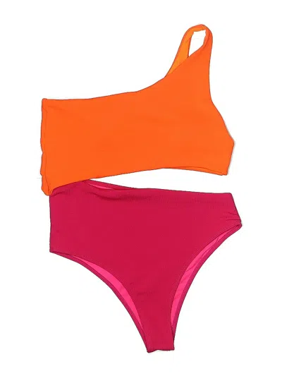Pre-owned Unbranded One Piece Swimsuit In Orange
