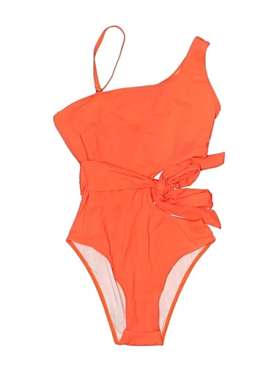 Pre-owned Unbranded One Piece Swimsuit In Orange