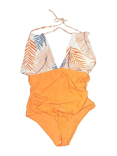 Pre-owned Unbranded One Piece Swimsuit In Orange