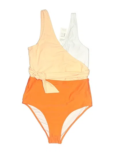 Pre-owned Unbranded One Piece Swimsuit In Orange