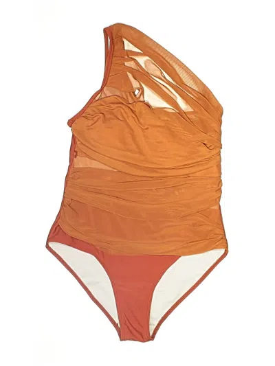 Pre-owned Unbranded One Piece Swimsuit In Orange
