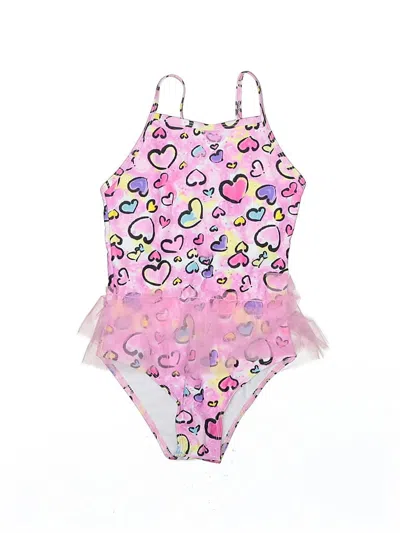 Pre-owned Unbranded Kids' One Piece Swimsuit In Pink