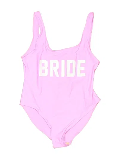 Pre-owned Unbranded One Piece Swimsuit In Pink