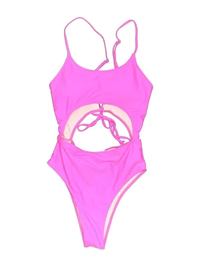 Pre-owned Unbranded One Piece Swimsuit In Pink
