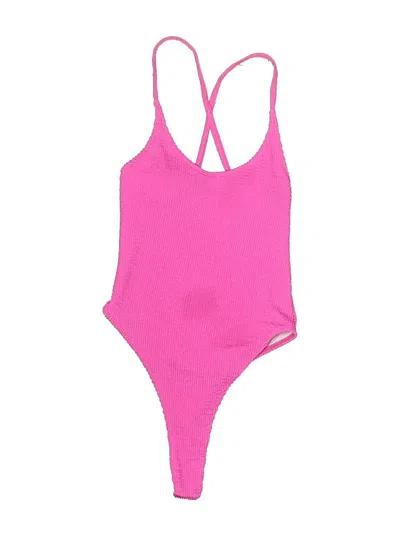 Pre-owned Unbranded One Piece Swimsuit In Pink