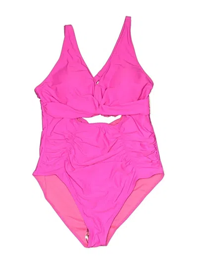 Pre-owned Unbranded One Piece Swimsuit In Pink