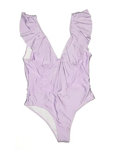 Pre-owned Unbranded One Piece Swimsuit In Purple
