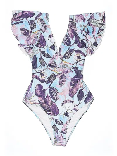 Pre-owned Unbranded One Piece Swimsuit In Purple