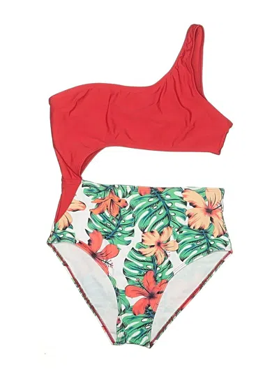 Pre-owned Unbranded One Piece Swimsuit In Red