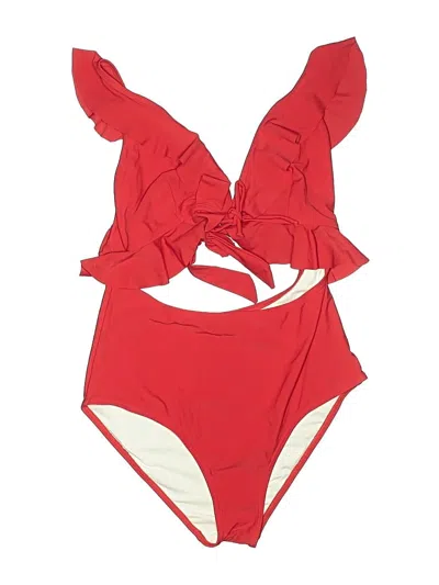 Pre-owned Unbranded One Piece Swimsuit In Red