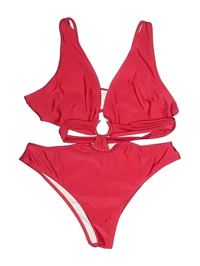 Pre-owned Unbranded One Piece Swimsuit In Red