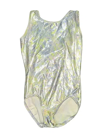 Pre-owned Unbranded Kids' One Piece Swimsuit In Silver