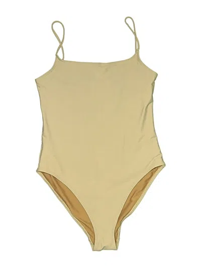 Pre-owned Unbranded One Piece Swimsuit In Tan