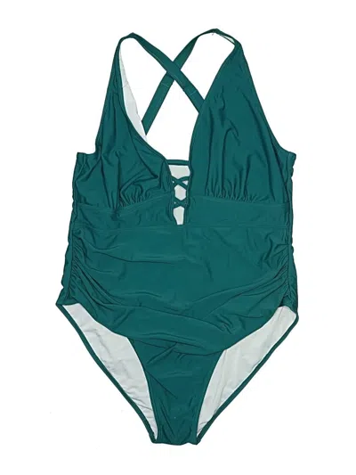 Pre-owned Unbranded One Piece Swimsuit In Teal