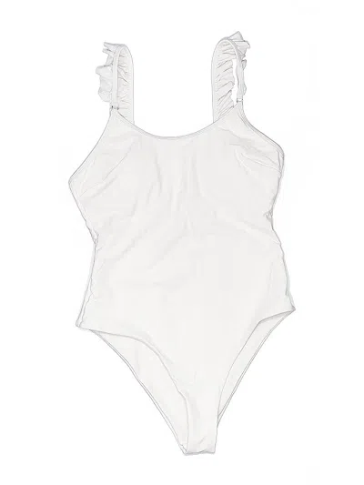 Pre-owned Unbranded One Piece Swimsuit In White