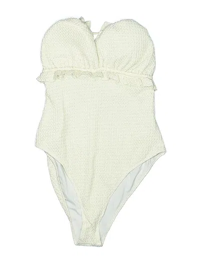 Pre-owned Unbranded One Piece Swimsuit In White