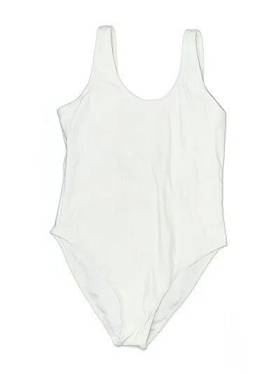 Pre-owned Unbranded One Piece Swimsuit In White