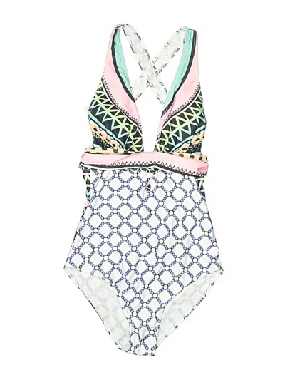 Pre-owned Unbranded One Piece Swimsuit In White