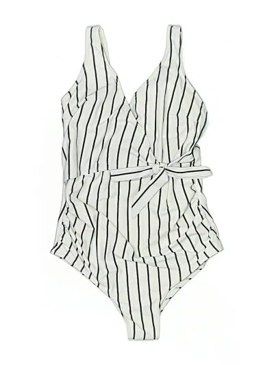 Pre-owned Unbranded One Piece Swimsuit In White