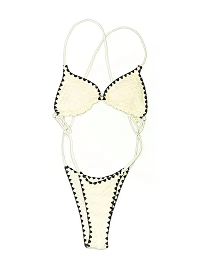 Pre-owned Unbranded One Piece Swimsuit In White