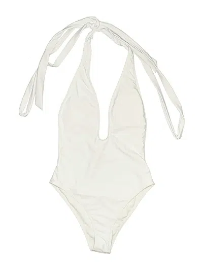 Pre-owned Unbranded One Piece Swimsuit In White