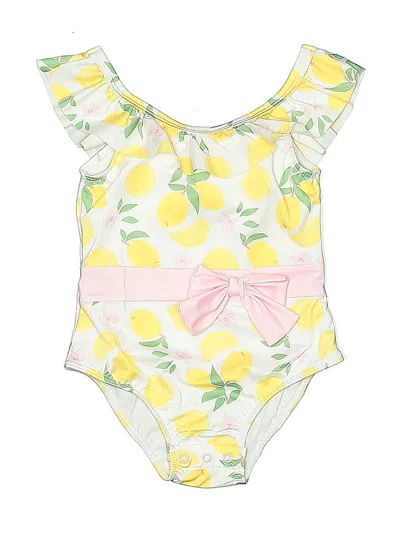 Pre-owned Unbranded Kids' One Piece Swimsuit In Yellow