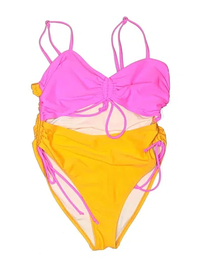 Pre-owned Unbranded One Piece Swimsuit In Yellow
