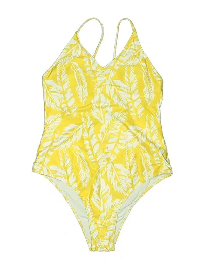 Pre-owned Unbranded One Piece Swimsuit In Yellow