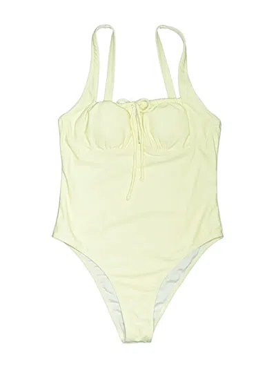 Pre-owned Unbranded One Piece Swimsuit In Yellow