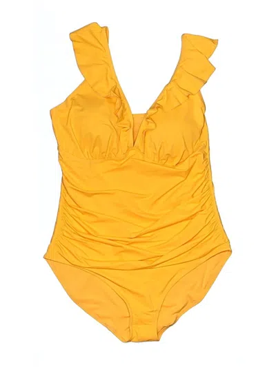 Pre-owned Unbranded One Piece Swimsuit In Yellow