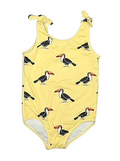 Pre-owned Unbranded Kids' One Piece Swimsuit In Yellow