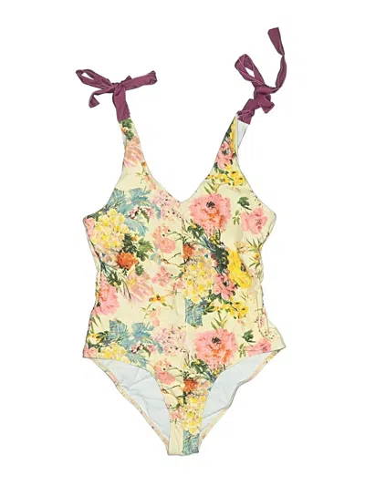 Pre-owned Unbranded One Piece Swimsuit In Yellow