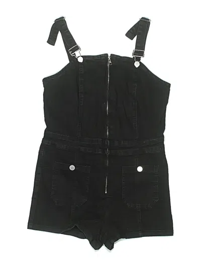 Pre-owned Unbranded Overall Shorts In Black