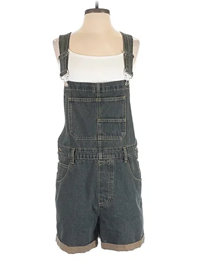 Pre-owned Unbranded Overall Shorts In Blue
