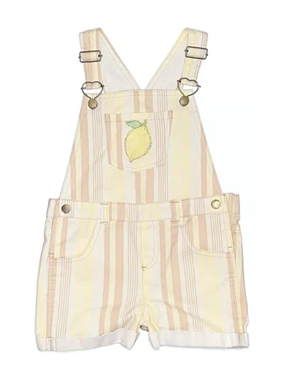 Pre-owned Unbranded Kids' Overall Shorts In Yellow
