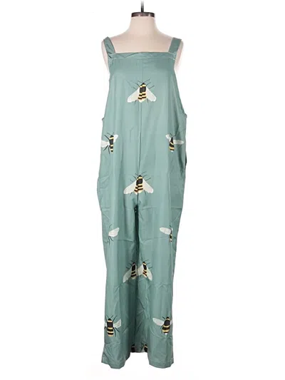 Pre-owned Unbranded Overalls In Teal