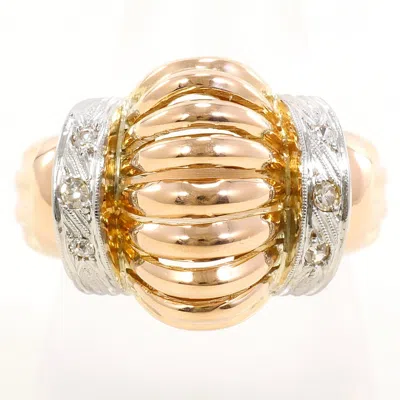 Pre-owned Unbranded Pink Gold Gold Pink Gold (18k) Gold (18k) Band Ring () In Multi
