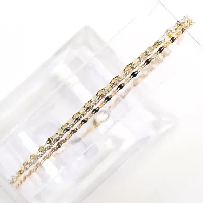 Pre-owned Unbranded Pink Gold Gold Yellow Gold Pink Gold (10k) Gold (10k) Yellow Gold (10k) Charm Bracelet (pr In Multi