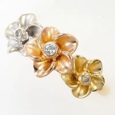 Pre-owned Unbranded Pink Gold Gold Yellow Gold Pink Gold (14k) Gold (14k) Yellow Gold (14k) Band Ring (pre-own In Multi